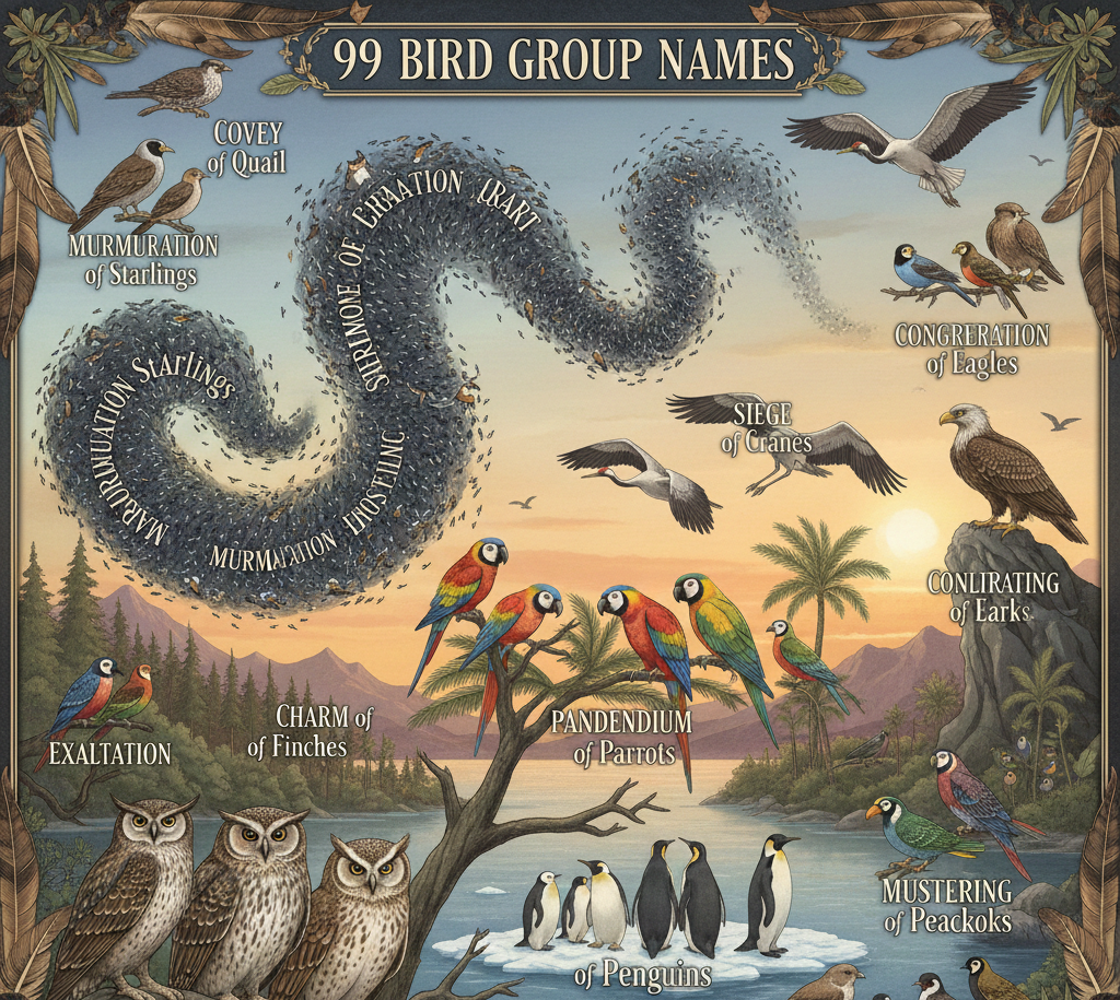 99 Bird Group Names: A Complete and Human-Friendly Guide