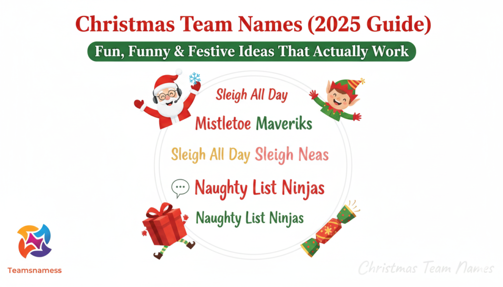 Christmas Team Names (2025 Guide): Fun, Funny & Festive Ideas That Actually Work