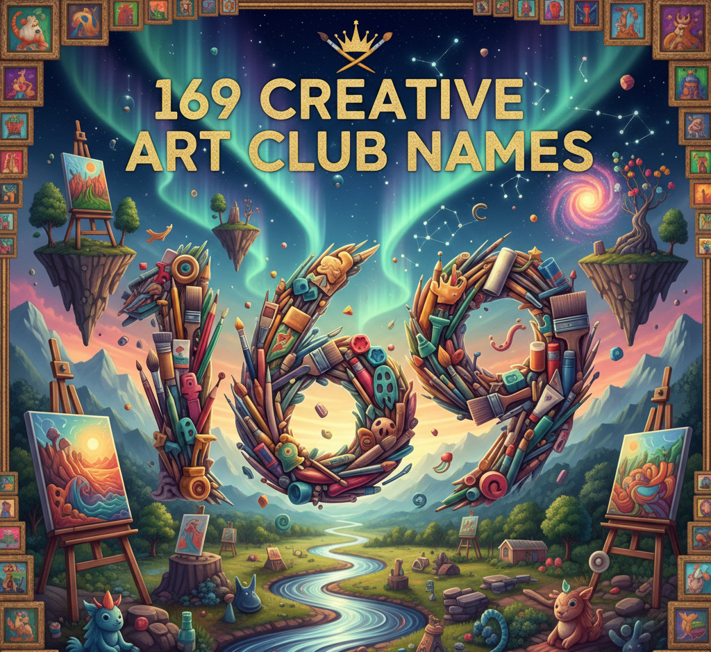169 Creative Art Club Names to Inspire Your Group