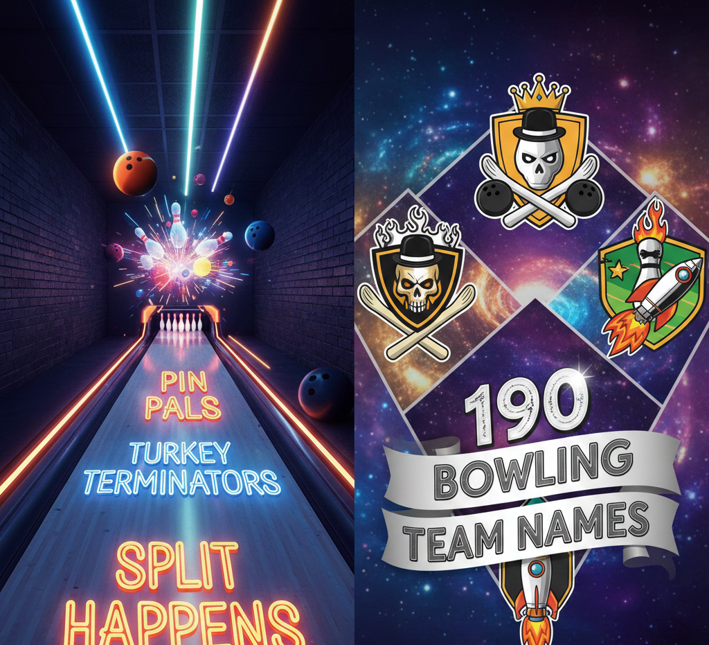 190 Bowling Team Names: Fun, Witty, and Competitive Ideas