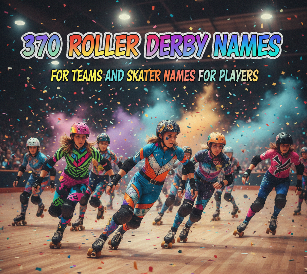 370 Roller Derby Names For Teams And Skater Names For Players