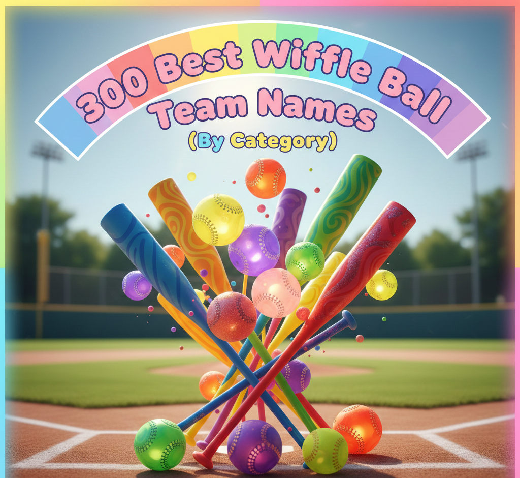 300 Best Wiffle Ball Team Names (By Category)