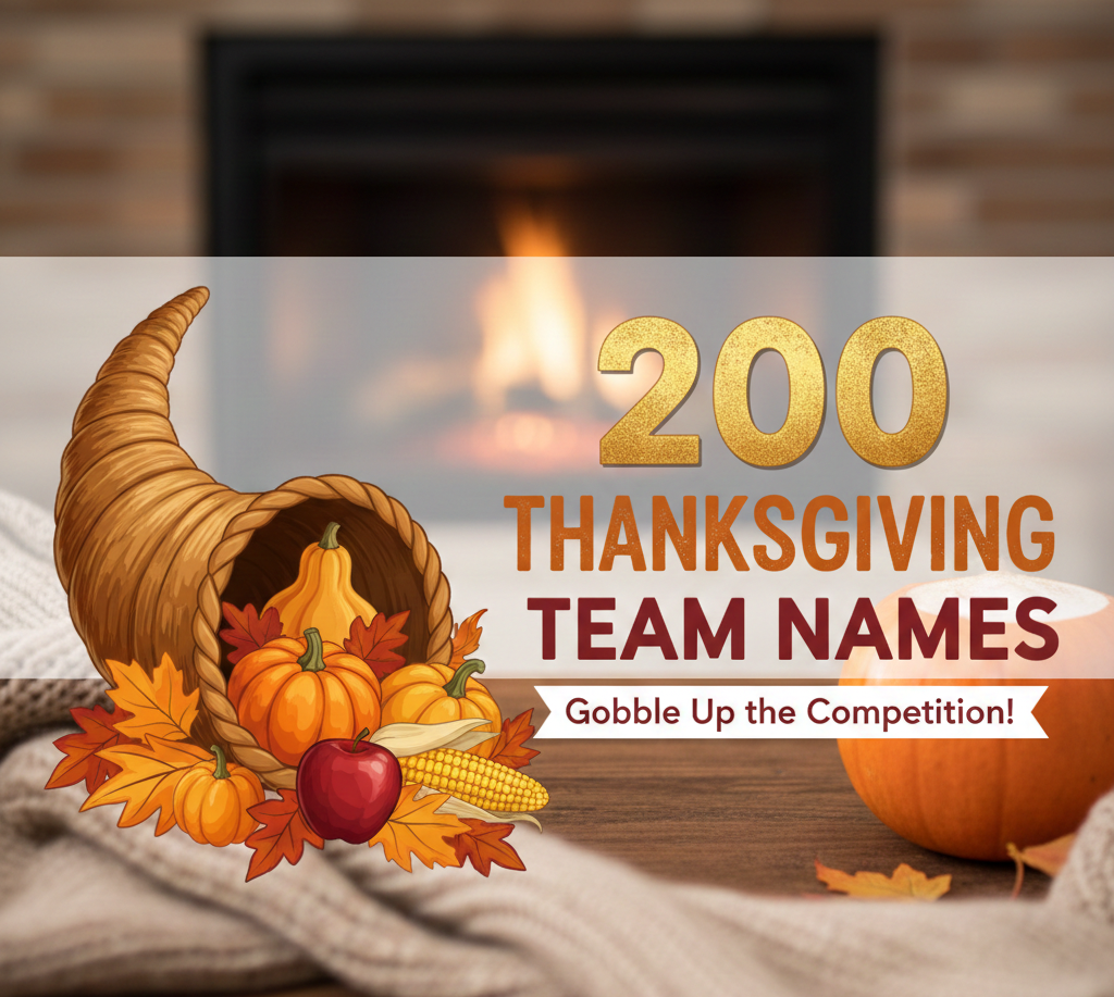Thanksgiving Team Names: 200 Fun, Festive, and Creative Ideas