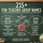 215 Fun Teacher Group Names: Graded And Themed