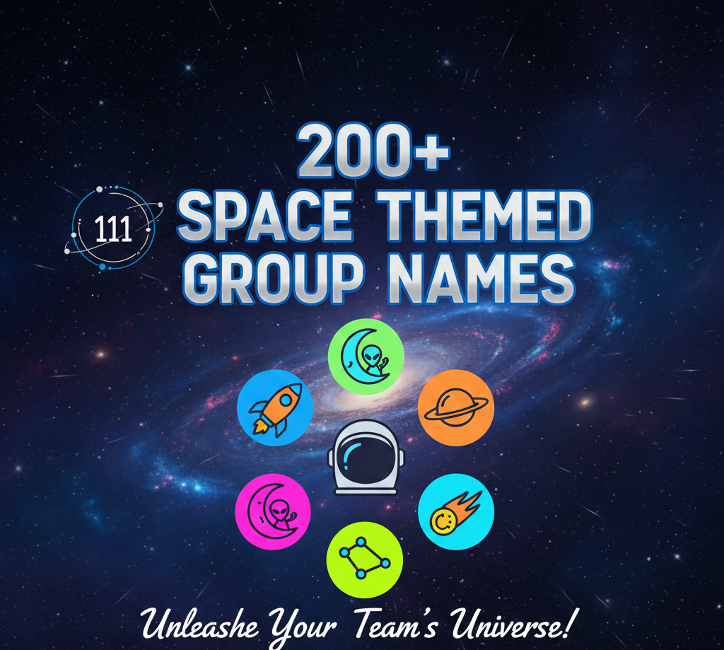 111 Space Themed Group Names That Are Out of This World