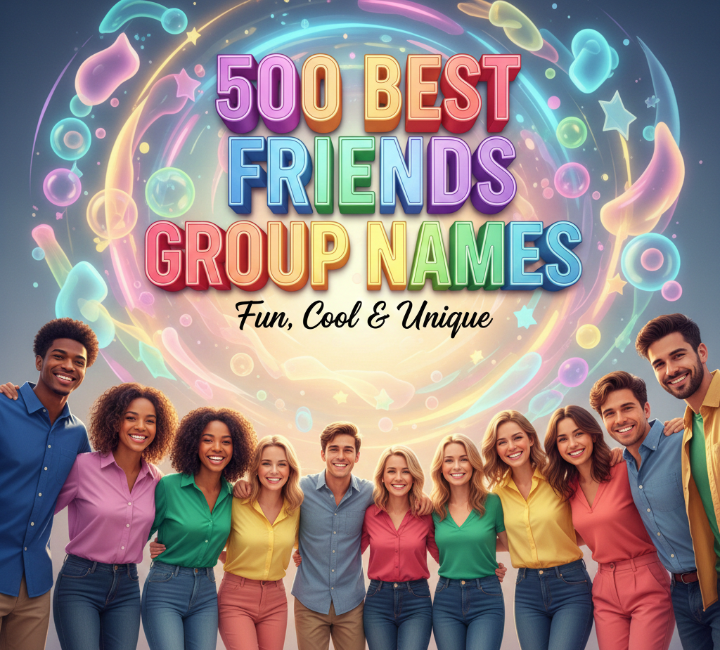 500 Best Friends Group Names That Are Fun, Cool & Unique