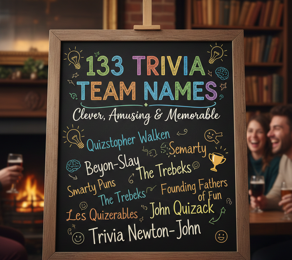 133 Trivia Team Names That Are Clever, Funny & Memorable