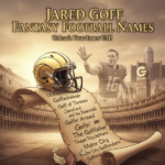 Jared Goff Fantasy Names Not Taken (Funny & Unique Ideas)