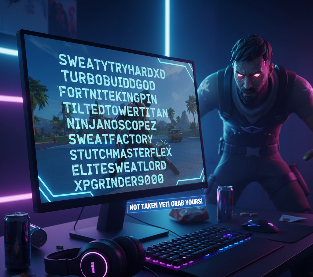 Tryhard Sweaty Fortnite Names Not Taken (Pro List)
