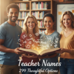 Teacher Names: A Complete Guide with 299 Thoughtful Options