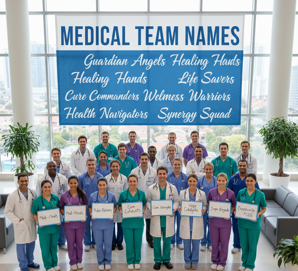 201 Medical Team Names: Funny, Creative & Professional Ideas