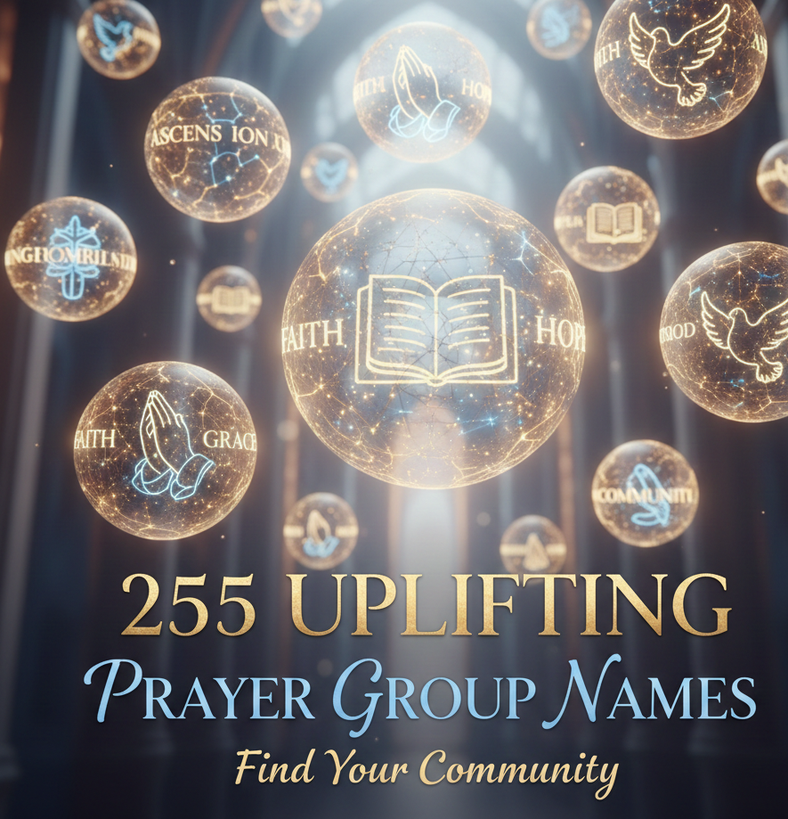 290 Uplifting Prayer Group Names for Faith & Fellowship