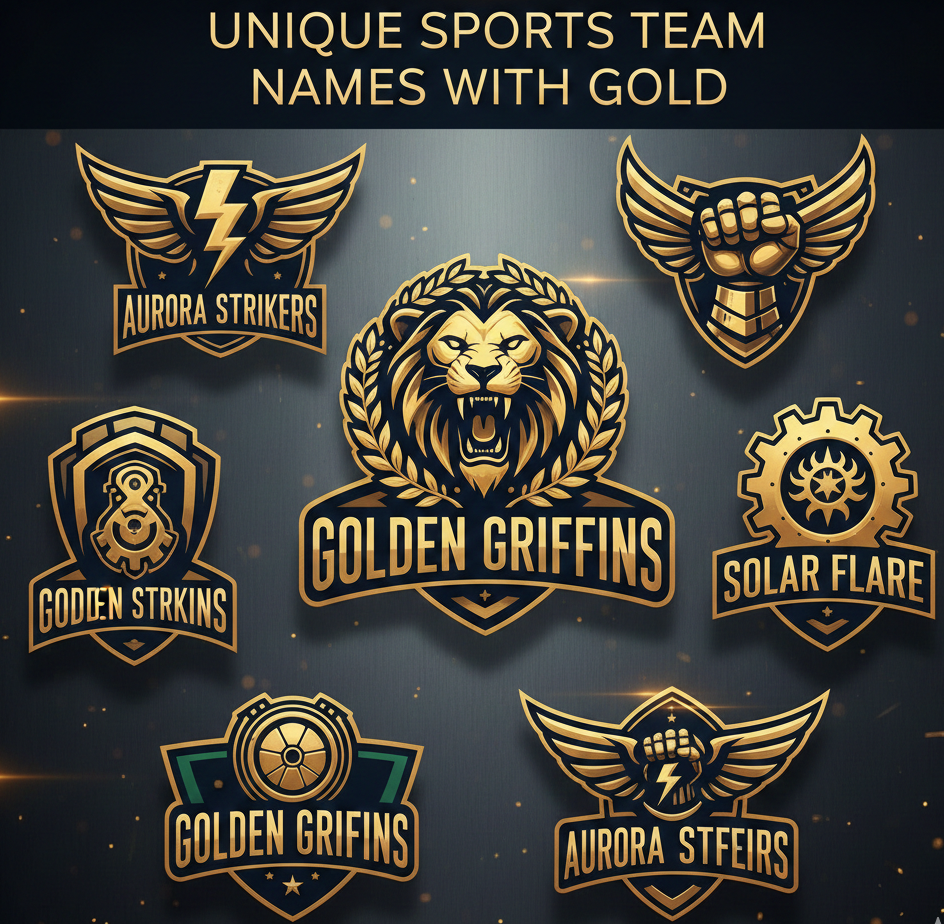 Unique Sports Team Names With Gold (199 Powerful Ideas)