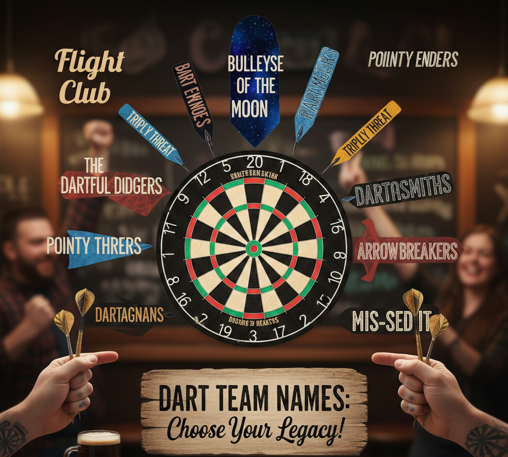 200 Fun and Creative Dart Team Names for Your Next Match