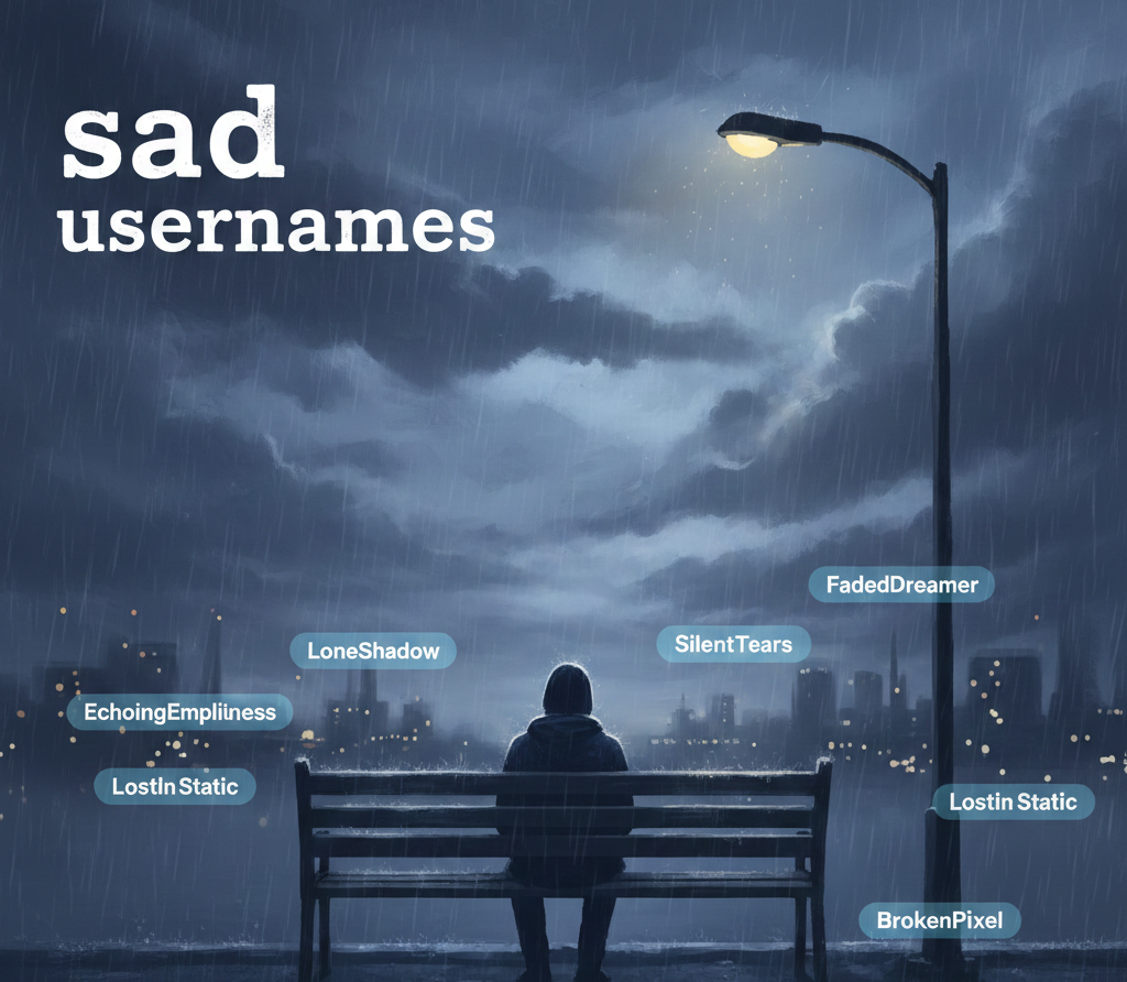 50+ Sad Usernames That Capture Deep Emotions | Unique and Thoughtful Ideas
