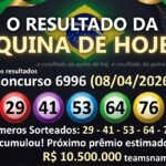 o resultado da quina de hoje